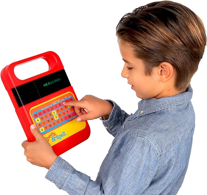 Speak & Spell Electronic Game - Educational Learning Toy, Spelling Games, 80s Retro Handheld Arcade, Autism Toys, Activity for Boys, Girls, Toddler, Ages 7+