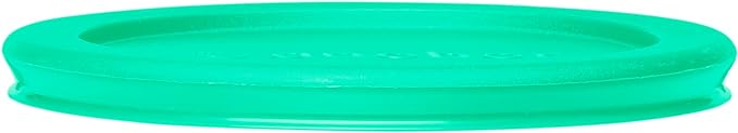 Anchor Hocking 2 Cup Glass Storage Containers with Lids, Set of 4 Glass Food Storage Containers with Mint SnugFit Lids
