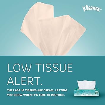 Kleenex® Professional Facial Tissue for Business (21400), Flat Tissue Boxes, 36 Boxes/Case, 100 Tissues/Box, 3,600 Tissues/Case