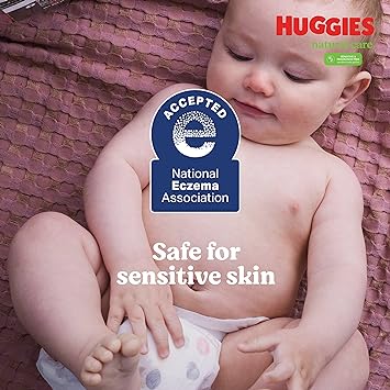Huggies Natural Care Sensitive Baby Wipes, Unscented, Hypoallergenic, 99% Purified Water, 8 Flip-Top Packs (448 Wipes Total)