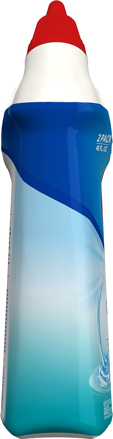 Clorox Toilet Bowl Cleaner, Clinging Bleach Gel, Ocean Mist - 24 Ounces, Pack of 2