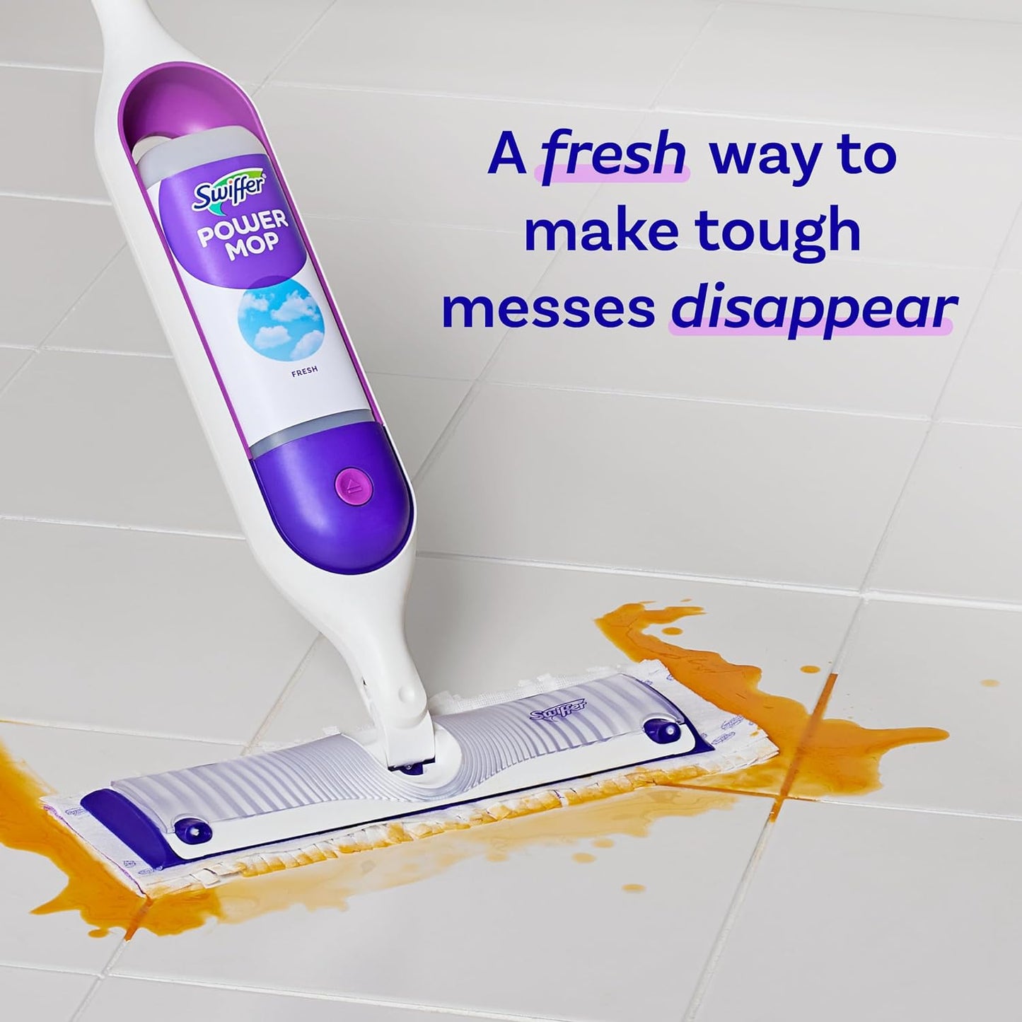 Swiffer PowerMop Floor Cleaning Solution with Lavender Scent, 25.3 fl oz, 2 Pack