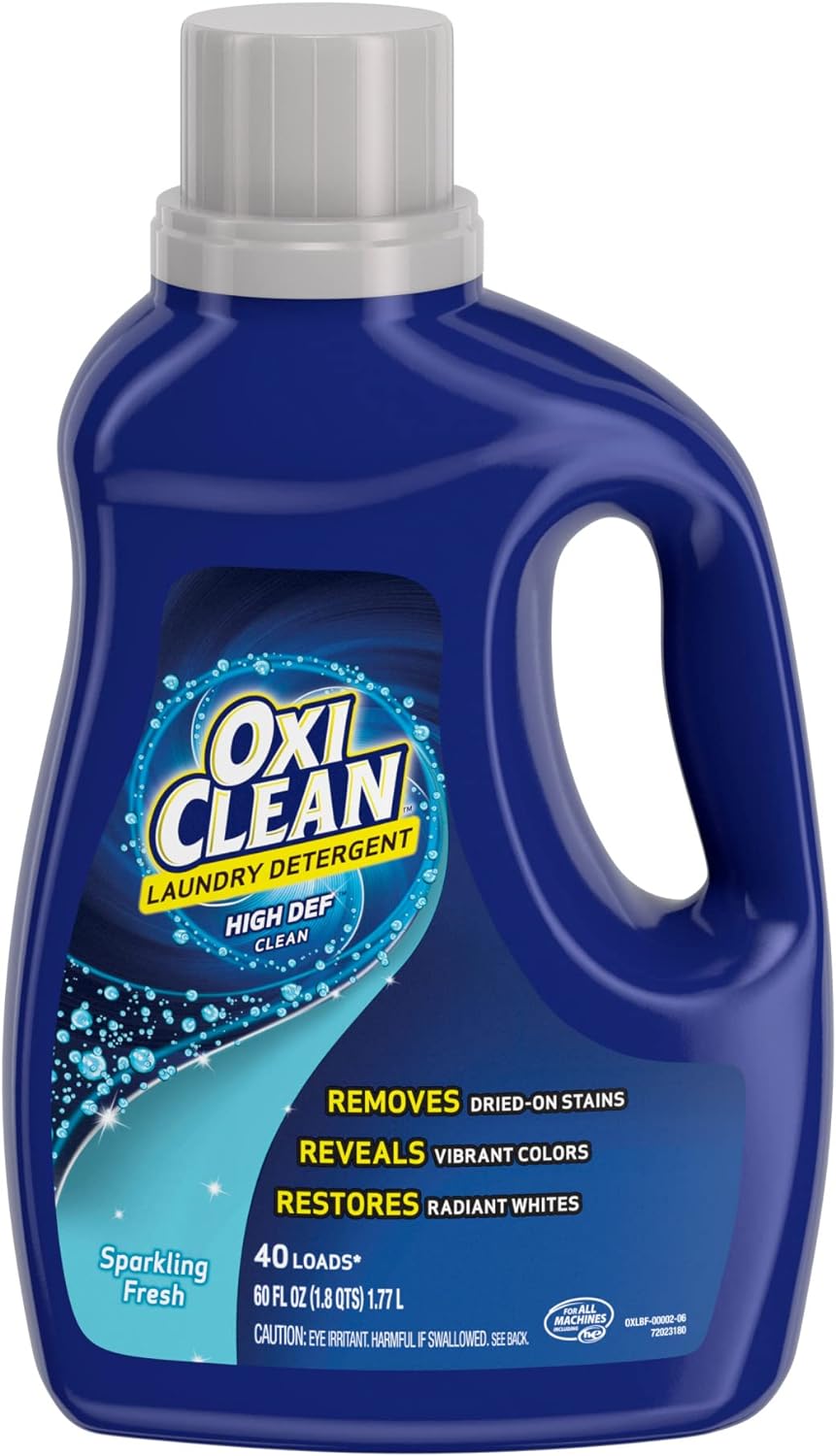 OxiClean High Def Sparkling Fresh Liquid Laundry Detergent, 60 oz.