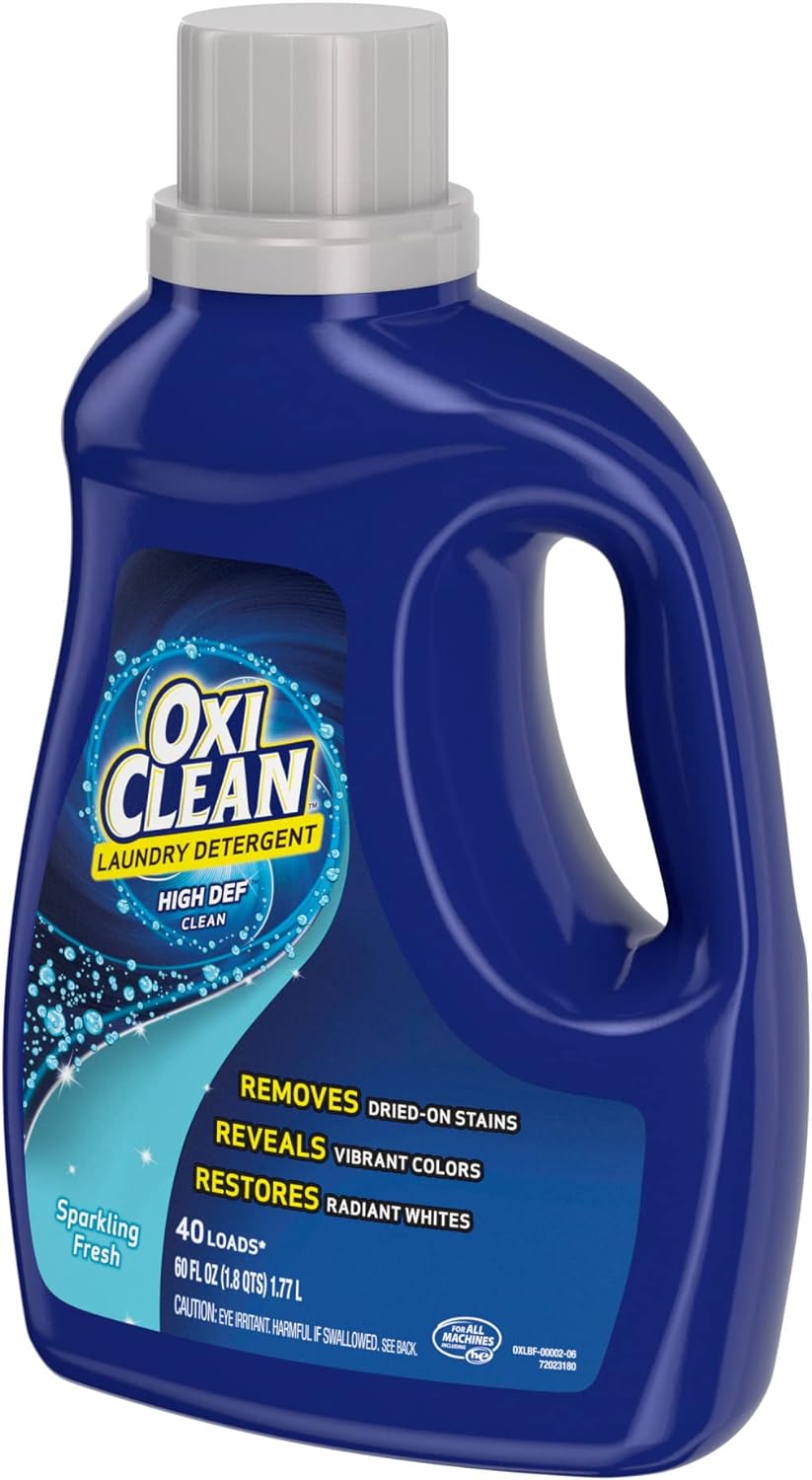 OxiClean High Def Sparkling Fresh Liquid Laundry Detergent, 60 oz.