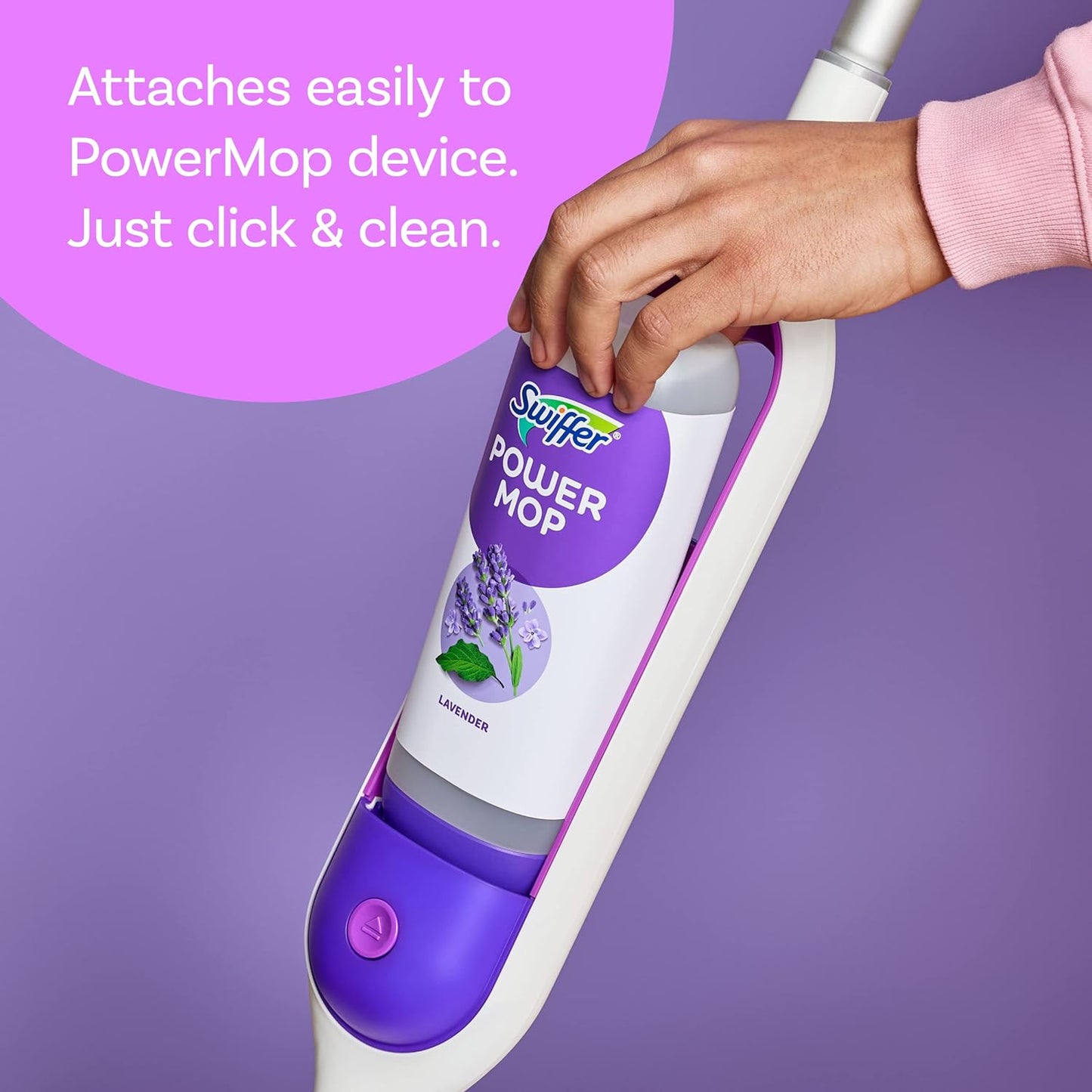 Swiffer PowerMop Floor Cleaning Solution with Lavender Scent, 25.3 fl oz, 2 Pack