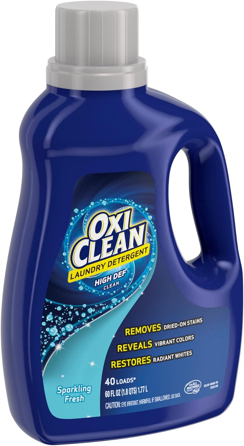 OxiClean High Def Sparkling Fresh Liquid Laundry Detergent, 60 oz.