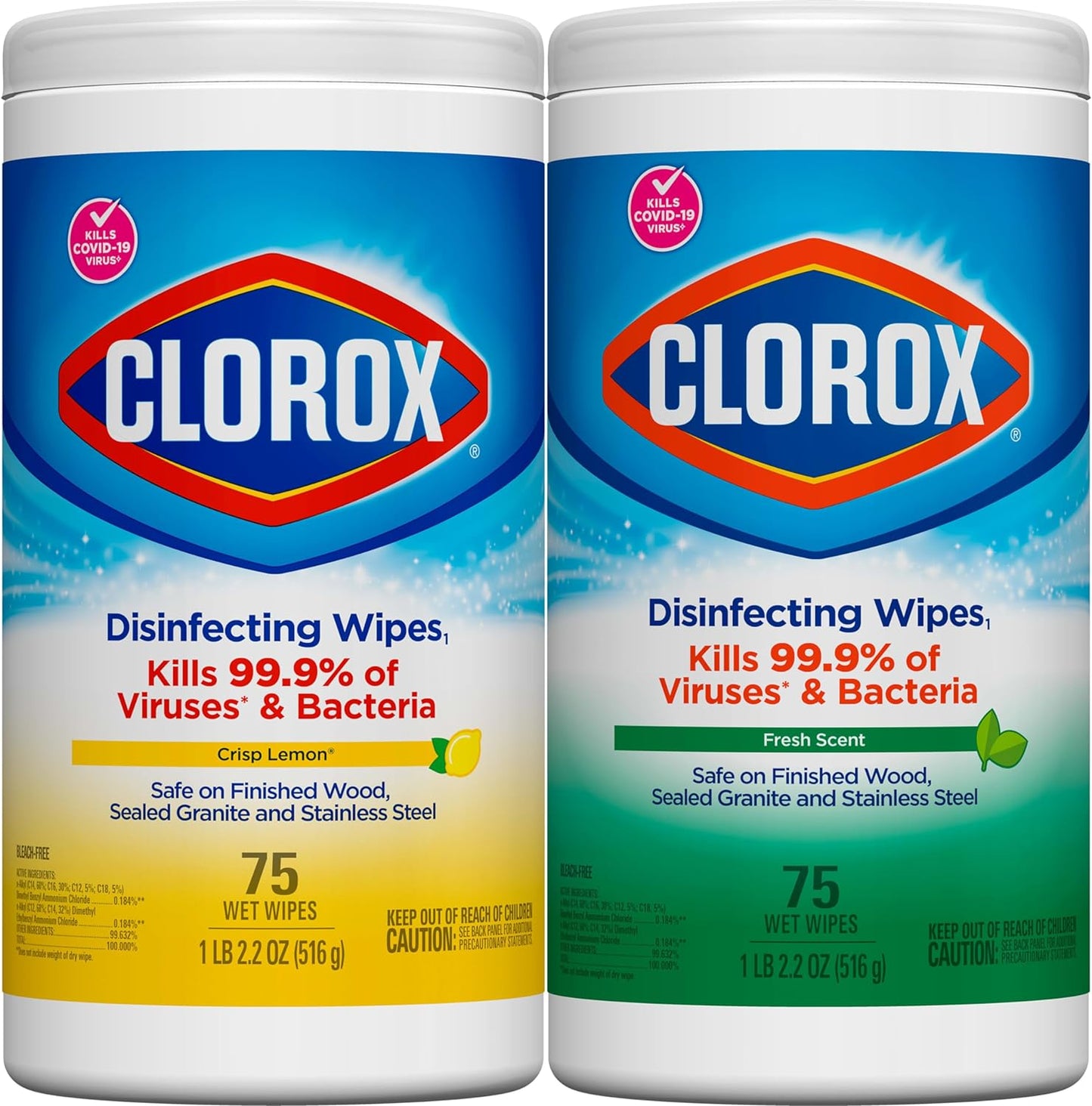 Clorox Disinfecting Wipes Value Pack, Household Essentials, 75 Count (Pack of 3)(Package May Vary)