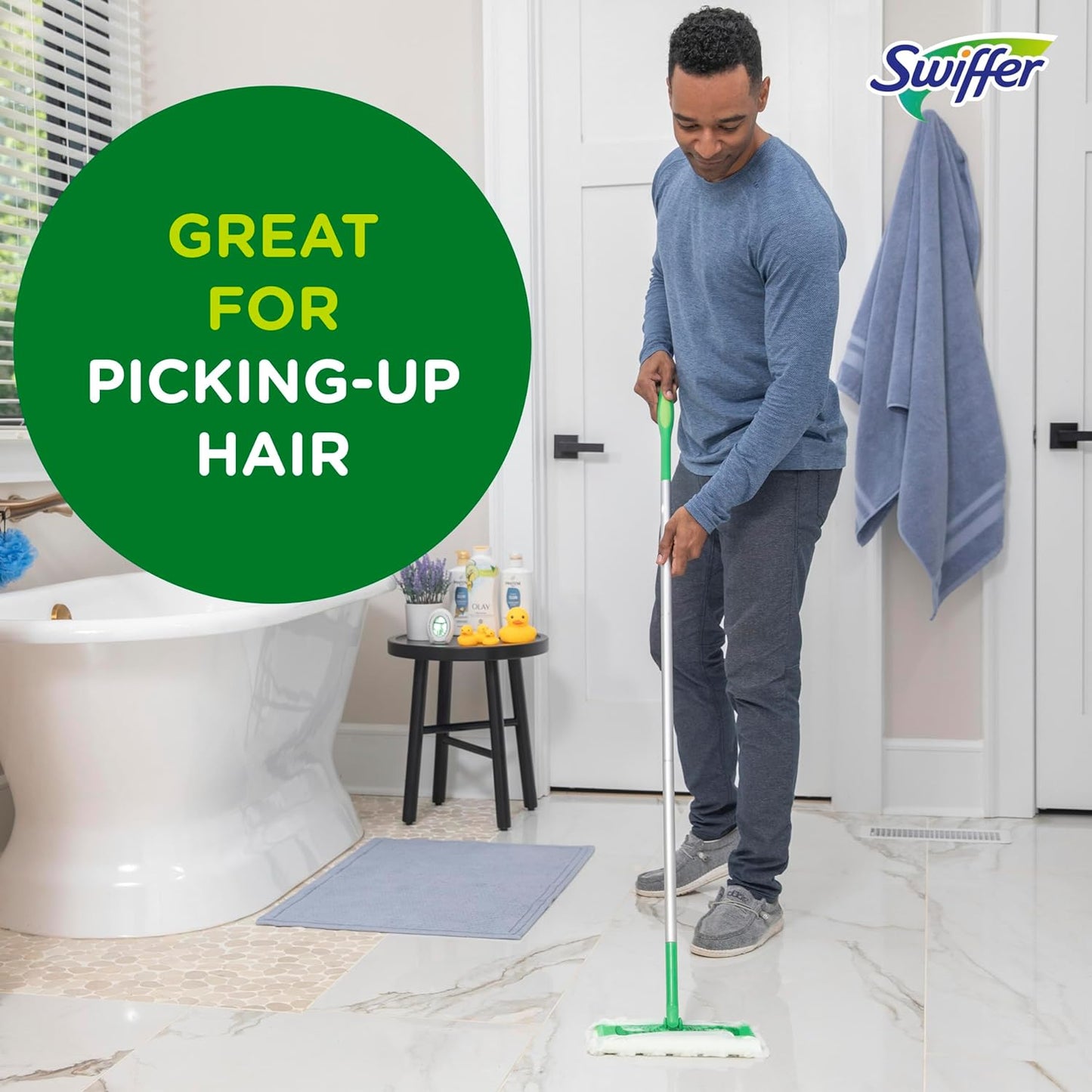 Swiffer Sweeper Dry Sweeping Pad, Multi Surface Refills for Dusters Floor Mop, with Febreze Lavender, 32 count