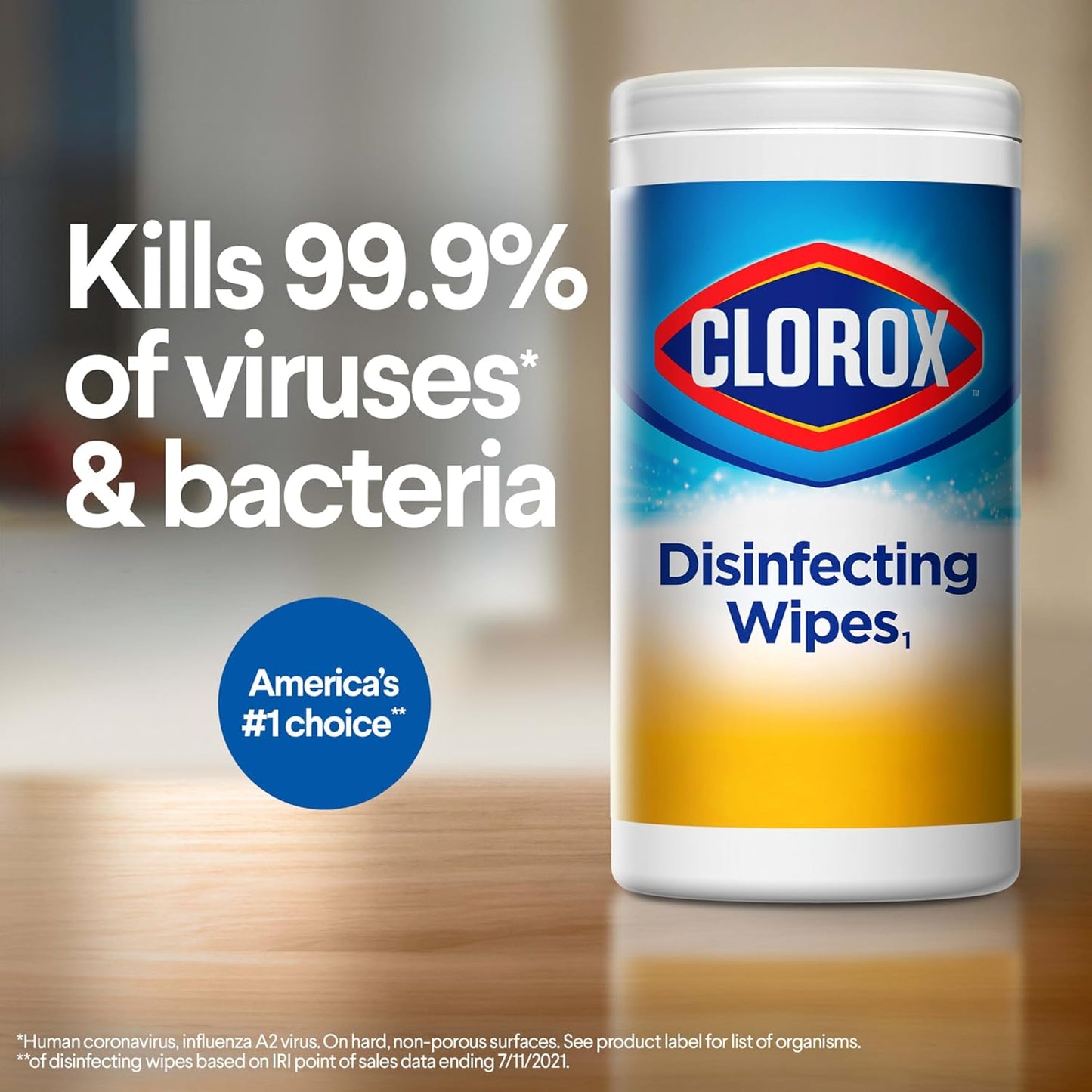 Clorox Disinfecting Wipes Value Pack, Household Essentials, 75 Count (Pack of 3)(Package May Vary)