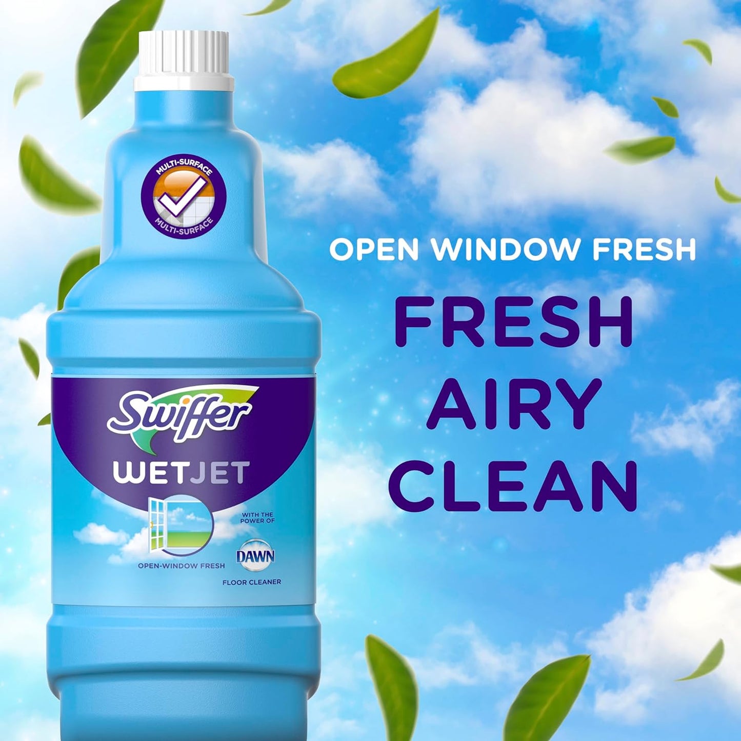 Swiffer WetJet Hardwood and Floor Spray Mop Cleaner Starter Kit, Includes: 1 Power Mop, 10 Pads, Cleaning Solution, Batteries