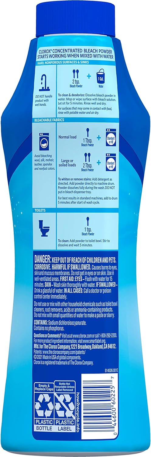Clorox Concentrated Bleach Powder, 21.1 oz