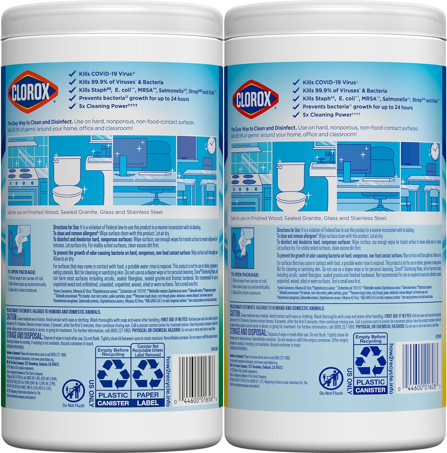 Clorox Disinfecting Wipes Value Pack, Household Essentials, 75 Count (Pack of 3)(Package May Vary)