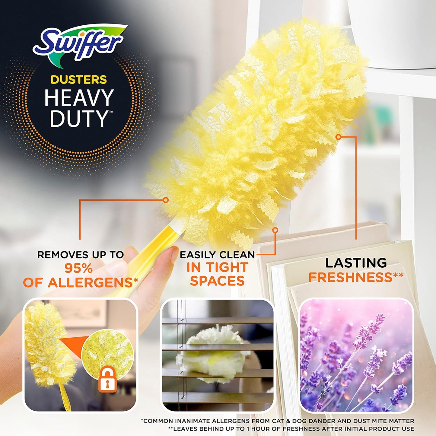 Swiffer Dusters Multi-Surface Heavy Duty Duster Lavender Refills, 11 Count
