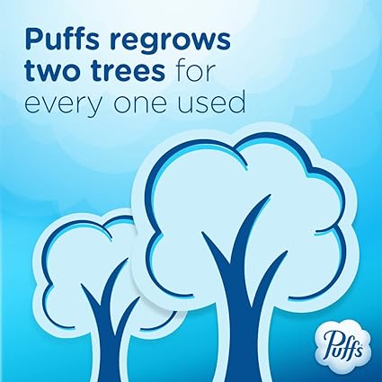 Puffs Plus Lotion Facial Tissue, 4 Cube Boxes, 56 Tissues Per Box