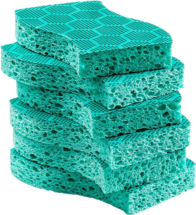 Scotch-Brite Scrub Dots Heavy Duty Sponge, Powerful Scrubbing, Rinses Clean, For Washing Dishes and Cleaning Kitchen, 6 Scrub Sponges