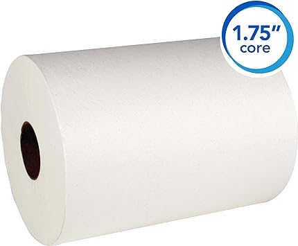 Scott Control Slimroll Hard Roll Paper Towels (12388) with Fast-Drying Absorbency Pockets, White, 6 Rolls / Case, 580' / Roll