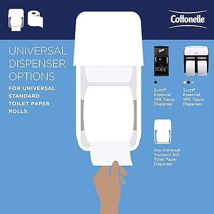 Cottonelle® Professional Standard Roll Toilet Paper (17713), 2-Ply, White, (451 Sheets/Roll, 60 Rolls/Case, 27,060 Sheets/Case)