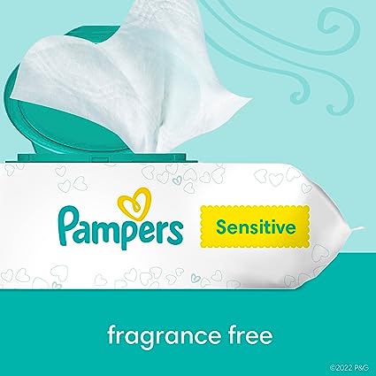 Pampers Sensitive Water Based Hypoallergenic and Unscented Baby Wipes Combo, 1008 count (Packaging May Vary)