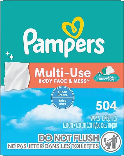 Pampers Clean Breeze Baby Wipes, 504 count (Packaging May Vary)