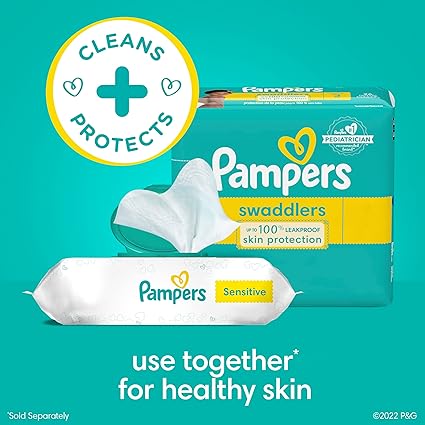 Pampers Sensitive Water Based Hypoallergenic and Unscented Baby Wipes Combo, 1008 count (Packaging May Vary)