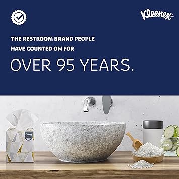 Kleenex® Professional Facial Tissue for Business (21400), Flat Tissue Boxes, 36 Boxes/Case, 100 Tissues/Box, 3,600 Tissues/Case