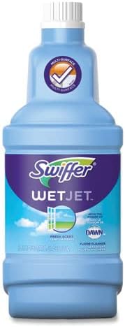 Swiffer WetJet Antibacterial Floor Cleaning Solution Refill, Citrus Scent, 1.25 Liters - For Mopping All Floors