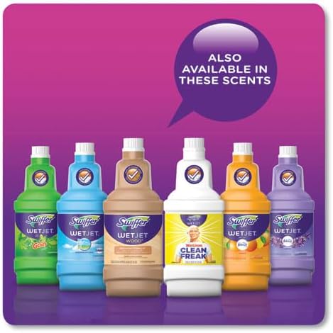Swiffer WetJet Antibacterial Floor Cleaning Solution Refill, Citrus Scent, 1.25 Liters - For Mopping All Floors