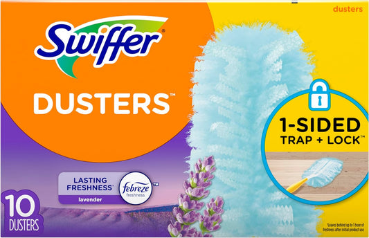 Swiffer 180 Dusters Multi Surface Refills, with Febreze Lavender & Vanilla scent, 10 Count (Packaging May Vary)