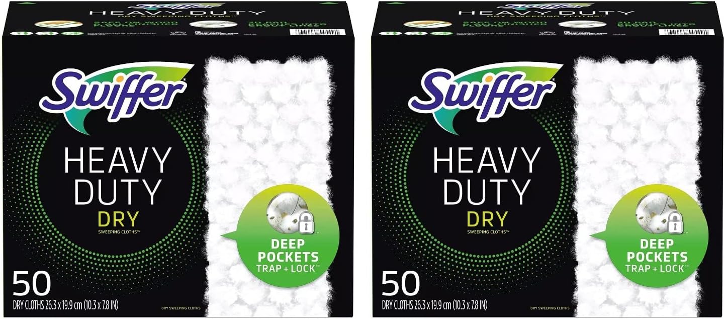 Swiffer Sweeper Heavy Duty Mop Pad Refills for Floor Mopping and Cleaning, All Purpose Multi Surface Floor Cleaning Product, 20 Count, 2 Pack