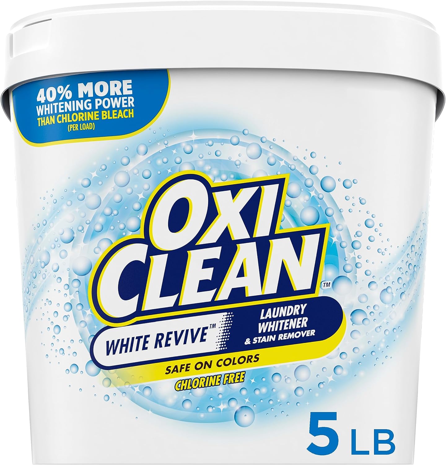 OxiClean White Revive Laundry Whitener and Stain Remover Powder, 3 lb